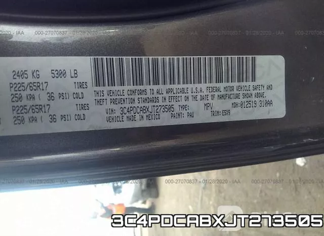 3C4PDCABXJT273505 фото 10