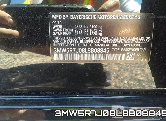 3MW5R7J08L8B08845 фото 10