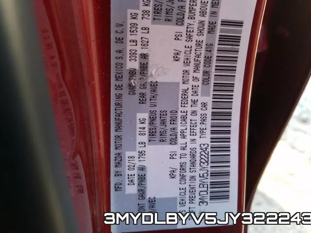 3MYDLBYV5JY322243 фото 2
