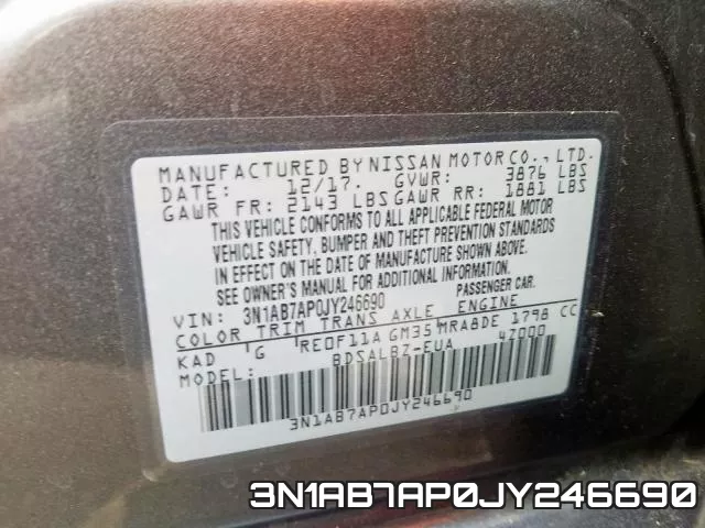 3N1AB7AP0JY246690 фото 2
