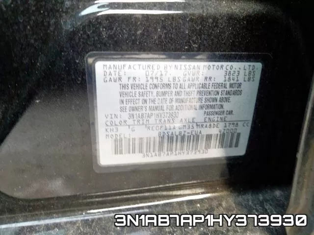 3N1AB7AP1HY373930 фото 2