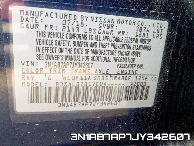 3N1AB7AP7JY342607 фото 2