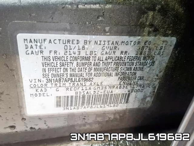 3N1AB7AP8JL619682 фото 2