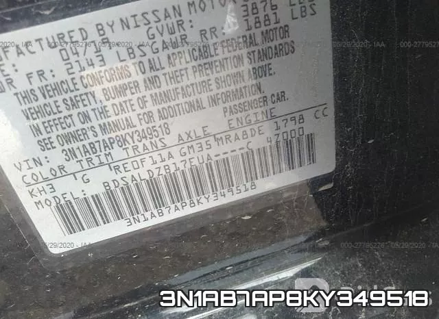 3N1AB7AP8KY349518 фото 10