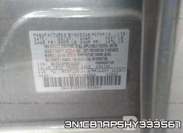 3N1CB7AP5HY333567 фото 10