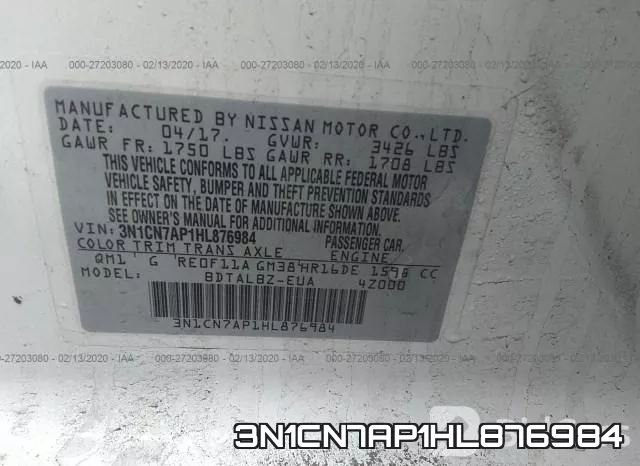 3N1CN7AP1HL876984 фото 10