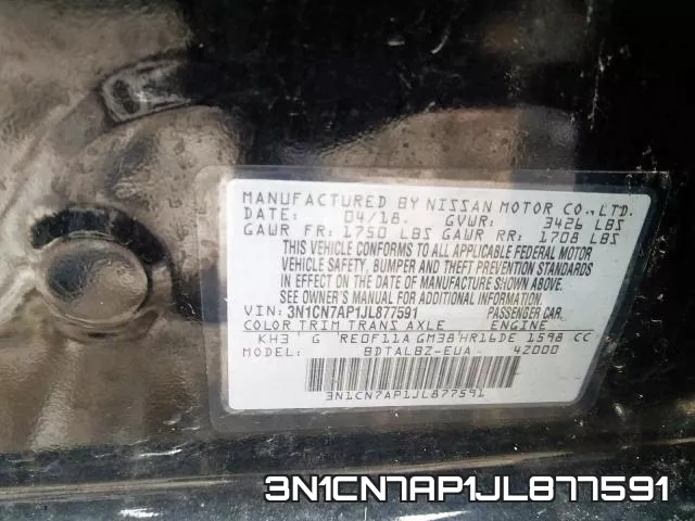 3N1CN7AP1JL877591 фото 2