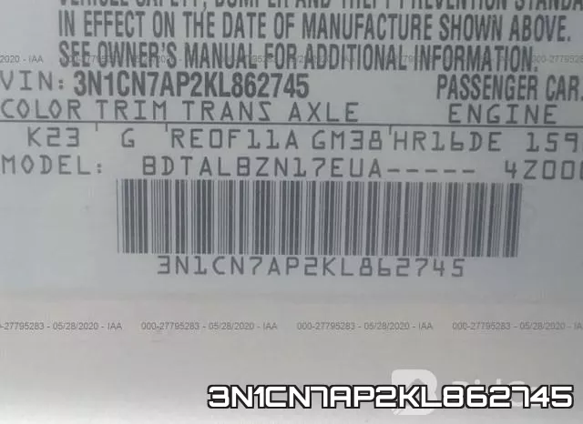3N1CN7AP2KL862745 фото 10