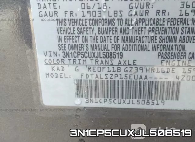 3N1CP5CUXJL508519 фото 10