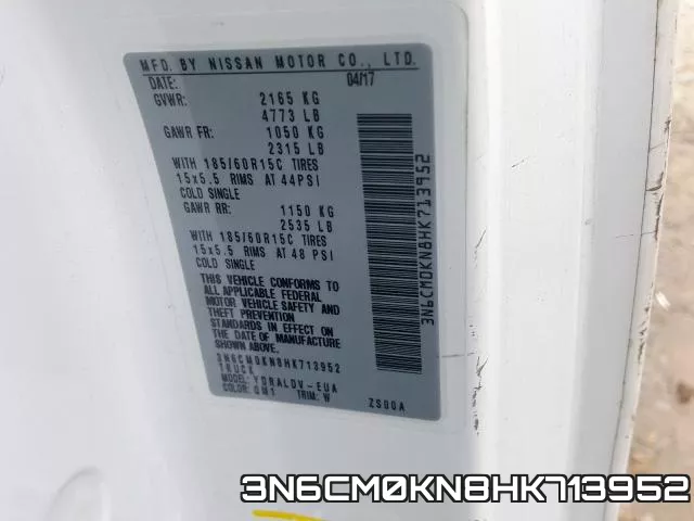 3N6CM0KN8HK713952 фото 2