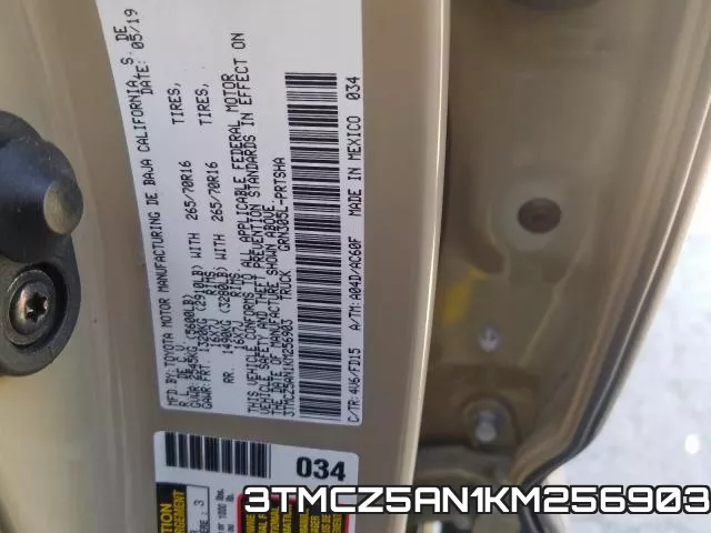 3TMCZ5AN1KM256903 фото 2