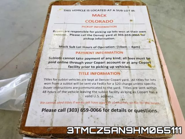 3TMCZ5AN9HM065111 фото 10