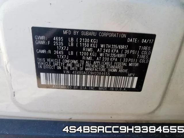 4S4BSACC9H3384655 фото 2