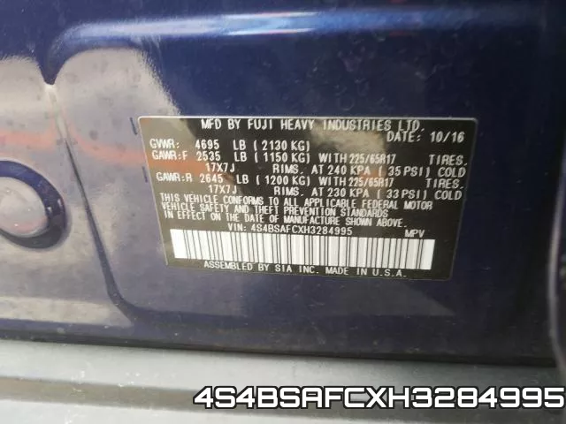 4S4BSAFCXH3284995 фото 2