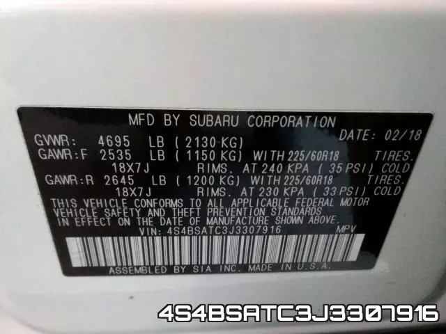 4S4BSATC3J3307916 фото 2
