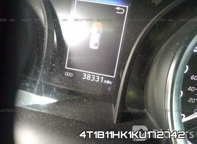 4T1B11HK1KU172742 фото 8