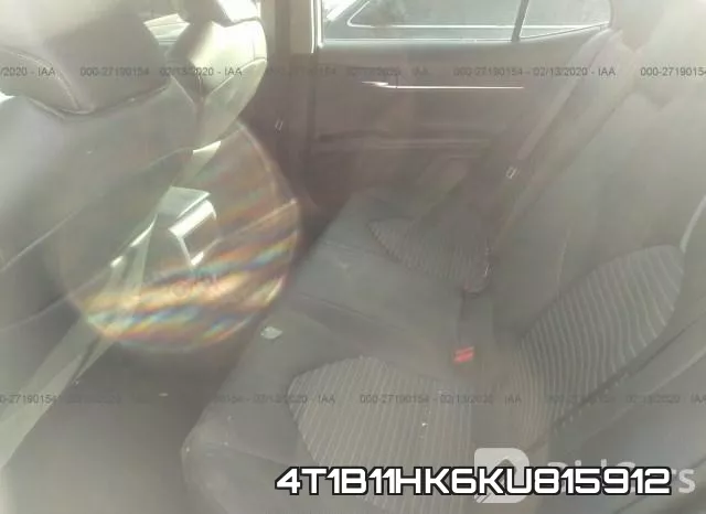 4T1B11HK6KU815912 фото 9