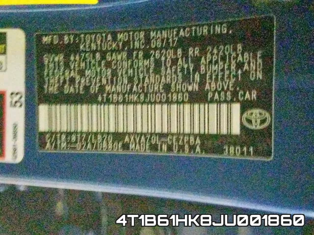 4T1B61HK8JU001860 фото 2