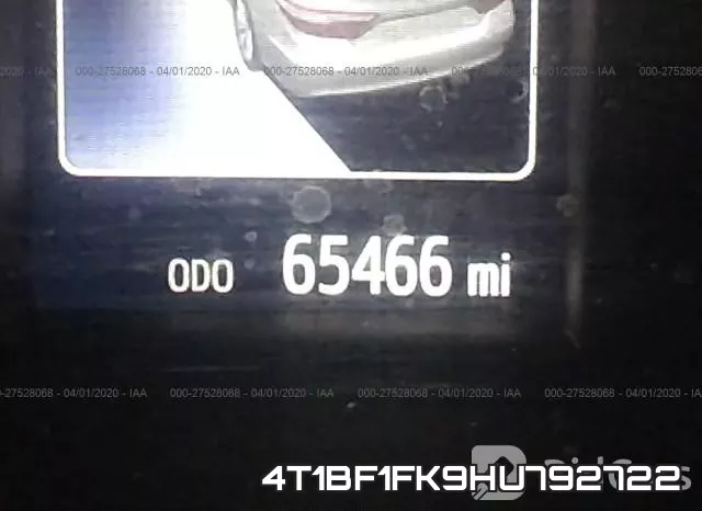 4T1BF1FK9HU792722 фото 8