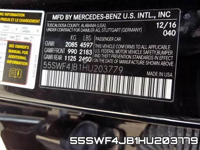 55SWF4JB1HU203779 фото 2