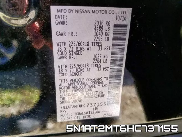 5N1AT2MT6HC737155 фото 2