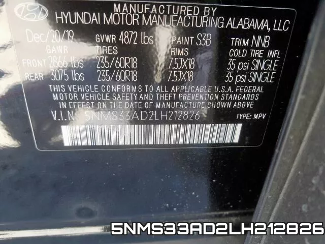 5NMS33AD2LH212826 фото 2
