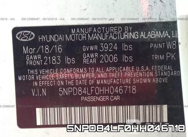 5NPD84LF0HH046718 фото 10