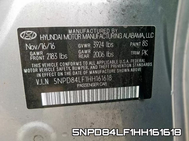 5NPD84LF1HH161618 фото 2