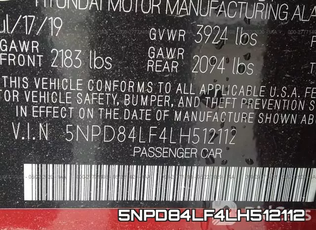5NPD84LF4LH512112 фото 10