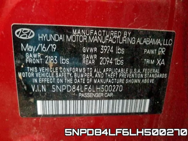 5NPD84LF6LH500270 фото 2