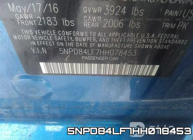 5NPD84LF7HH078453 фото 10