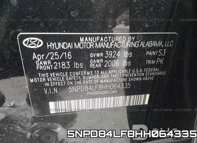 5NPD84LF8HH064335 фото 10