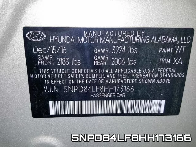 5NPD84LF8HH173166 фото 2