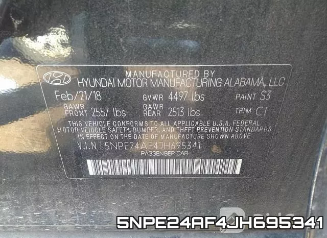 5NPE24AF4JH695341 фото 10