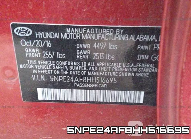 5NPE24AF8HH516695 фото 10