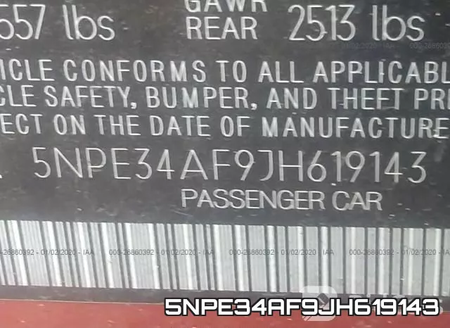 5NPE34AF9JH619143 фото 10
