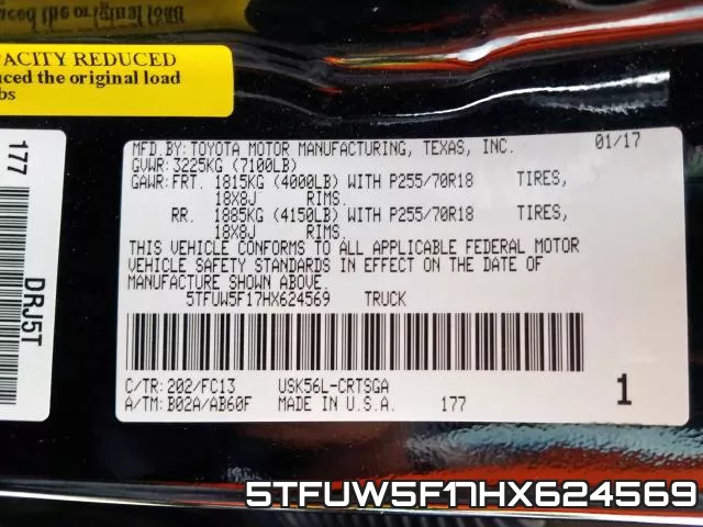 5TFUW5F17HX624569 фото 2