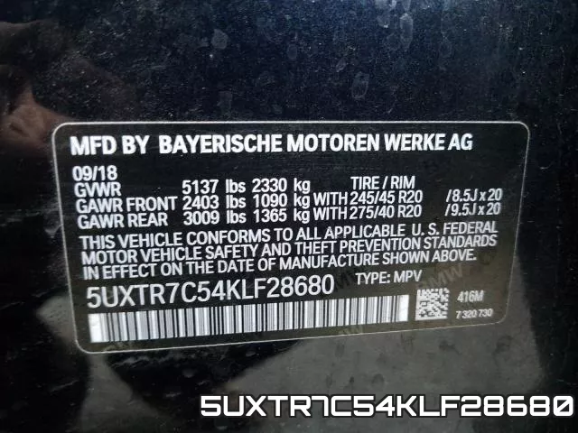 5UXTR7C54KLF28680 фото 2