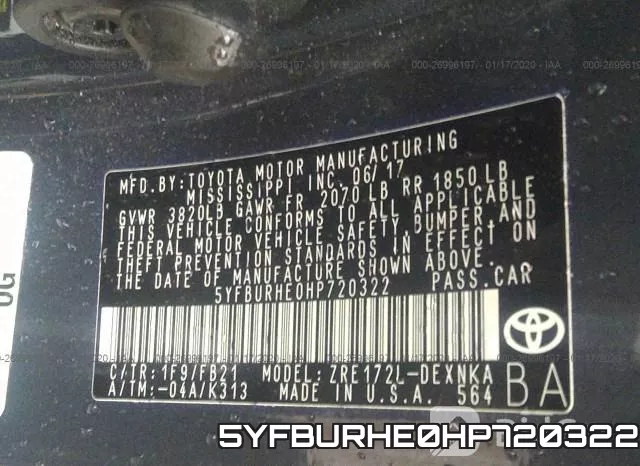 5YFBURHE0HP720322 фото 10