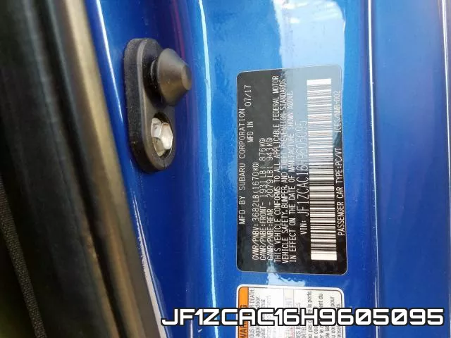 JF1ZCAC16H9605095 фото 2