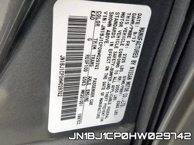 JN1BJ1CP0HW029742 фото 2