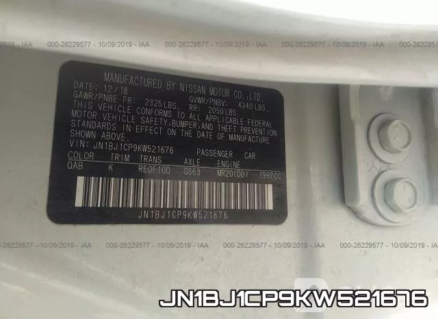 JN1BJ1CP9KW521676 фото 10