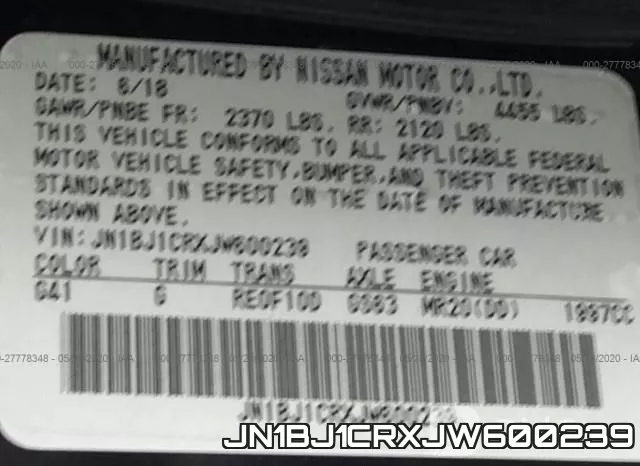 JN1BJ1CRXJW600239 фото 10