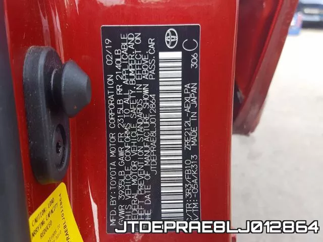 JTDEPRAE8LJ012864 фото 2