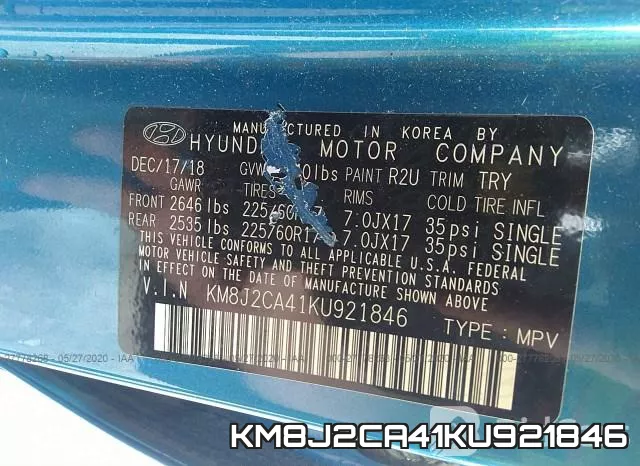 KM8J2CA41KU921846 фото 10