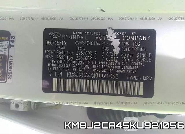 KM8J2CA45KU921056 фото 10