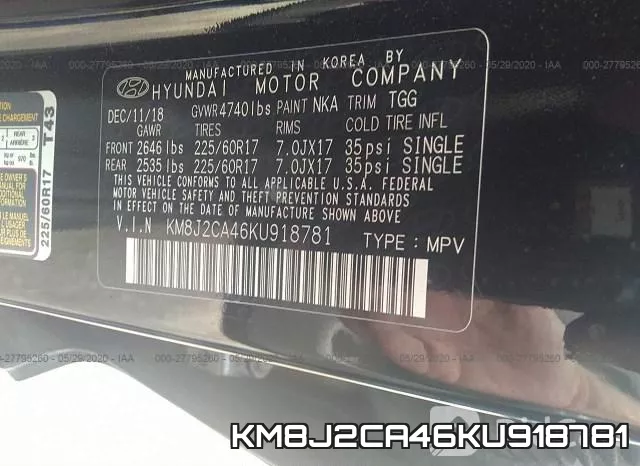 KM8J2CA46KU918781 фото 10