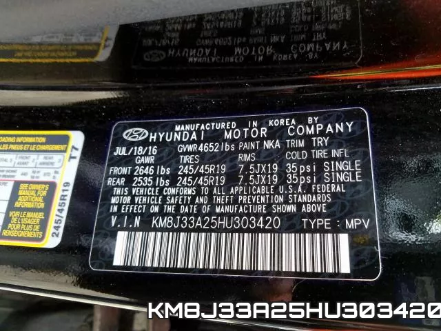 KM8J33A25HU303420 фото 2