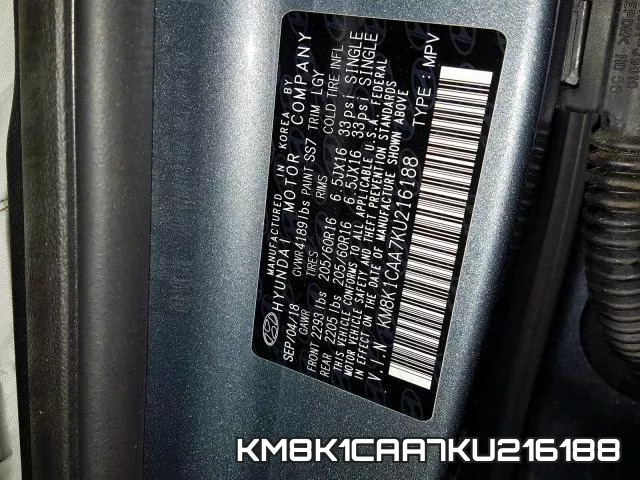 KM8K1CAA7KU216188 фото 2