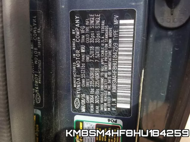 KM8SM4HF8HU184259 фото 2